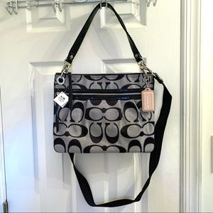 NWT Coach Signature Hippie Metallic Crossbody Bag